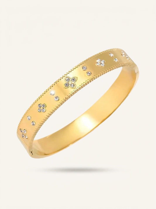 ORVIA Clara Luxury Gold Bangle for Women Collection