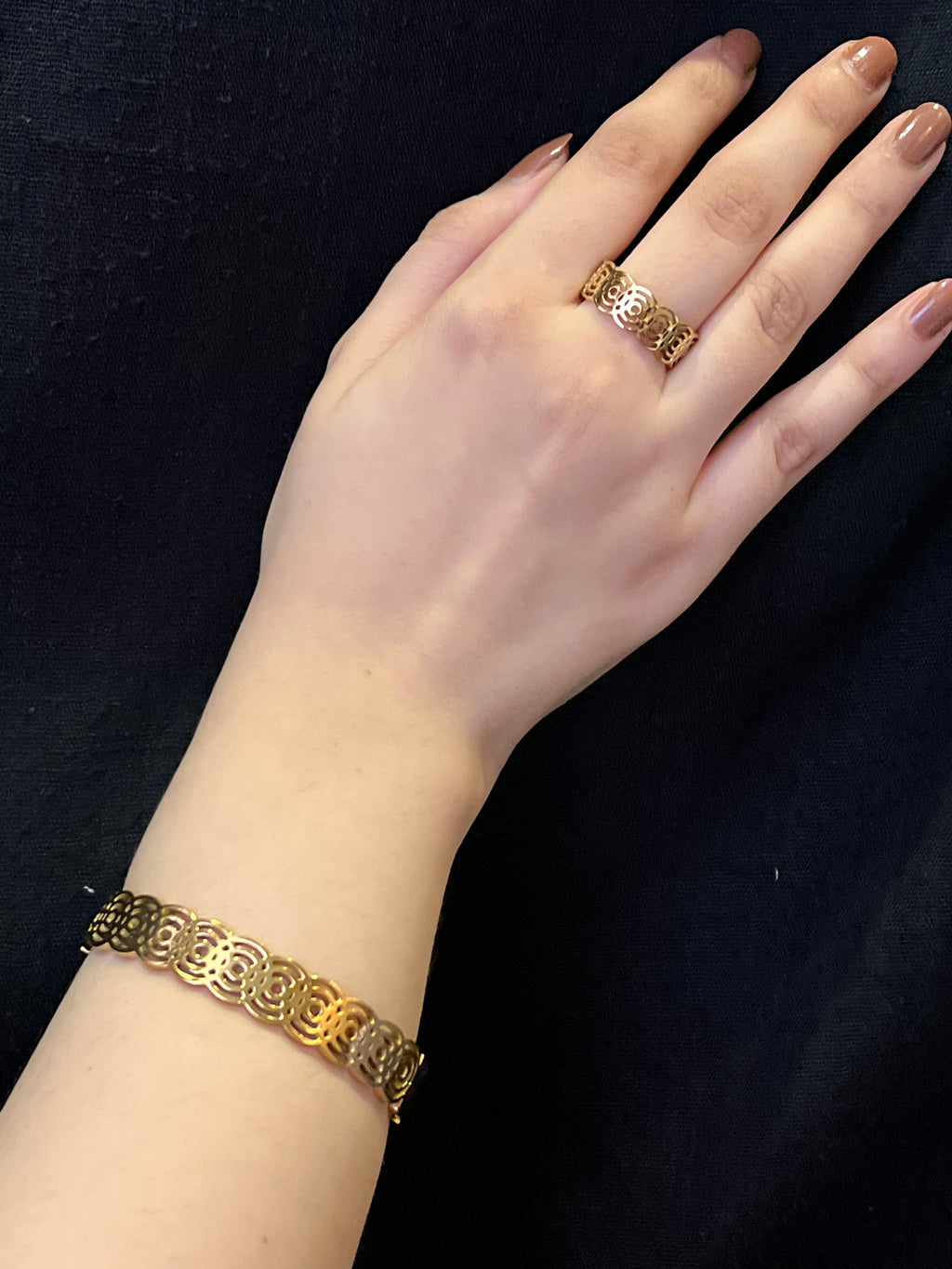 Golden Lace Bracelet