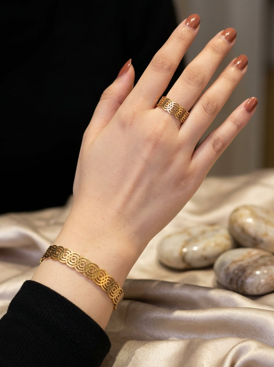 Golden Lace Bracelet