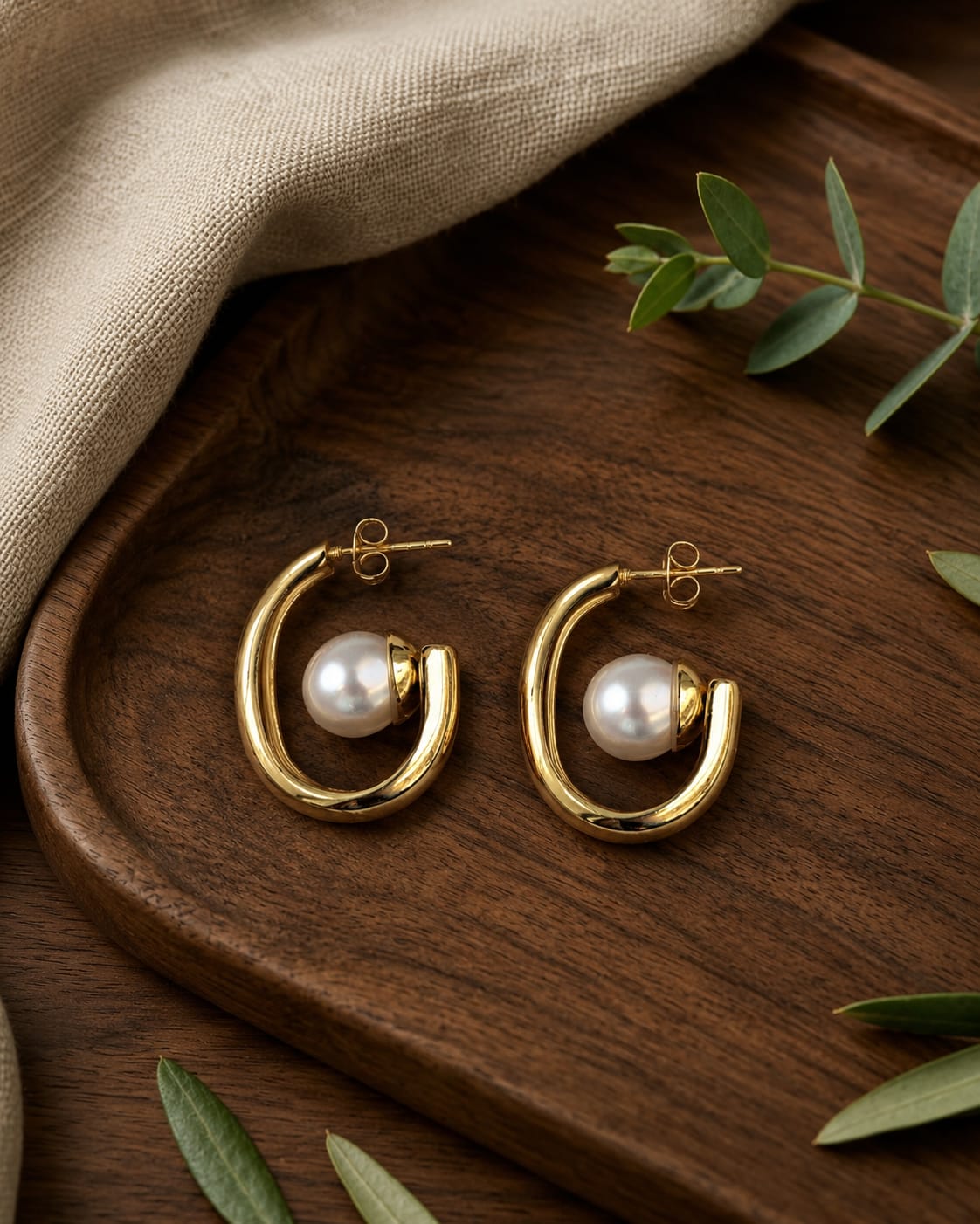       Twisted Hoop Earrings