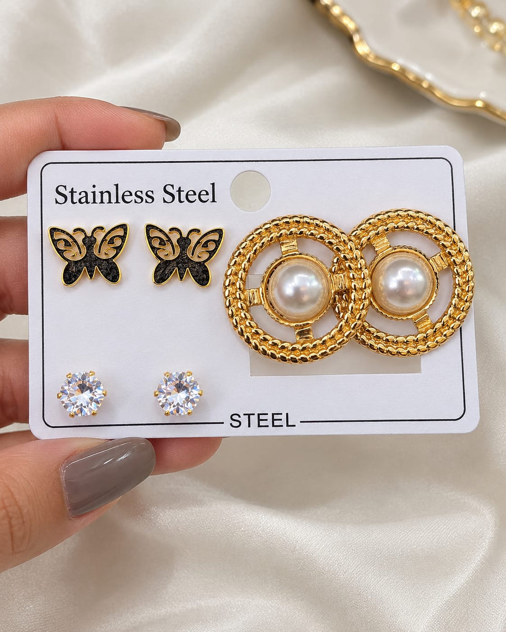       Crystal Huggie Earrings