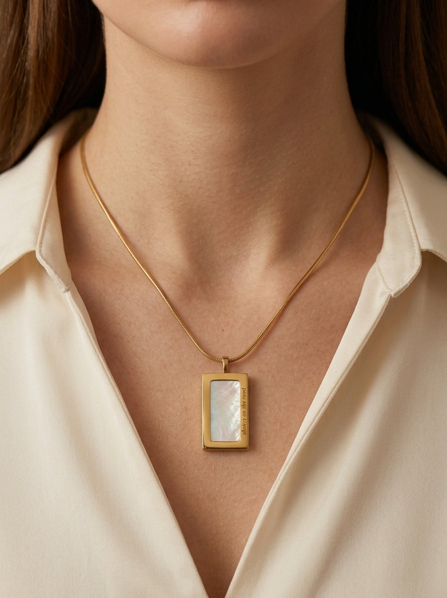 Stone Halo Pendant