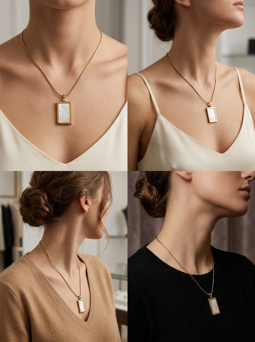 Stone Halo Pendant