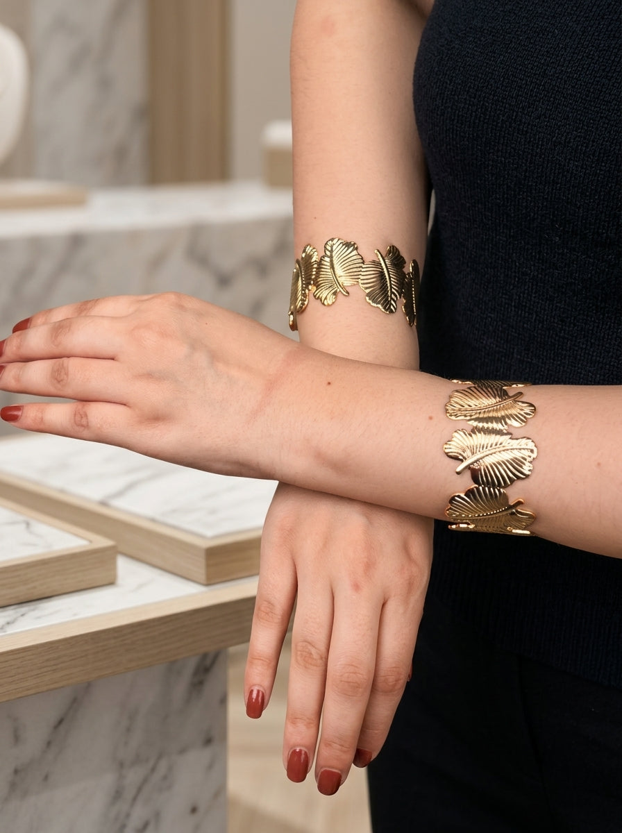 Golden Leaf Cuff
