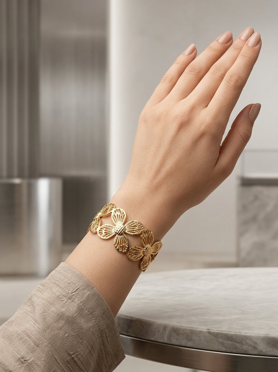 Golden Wave Cuff