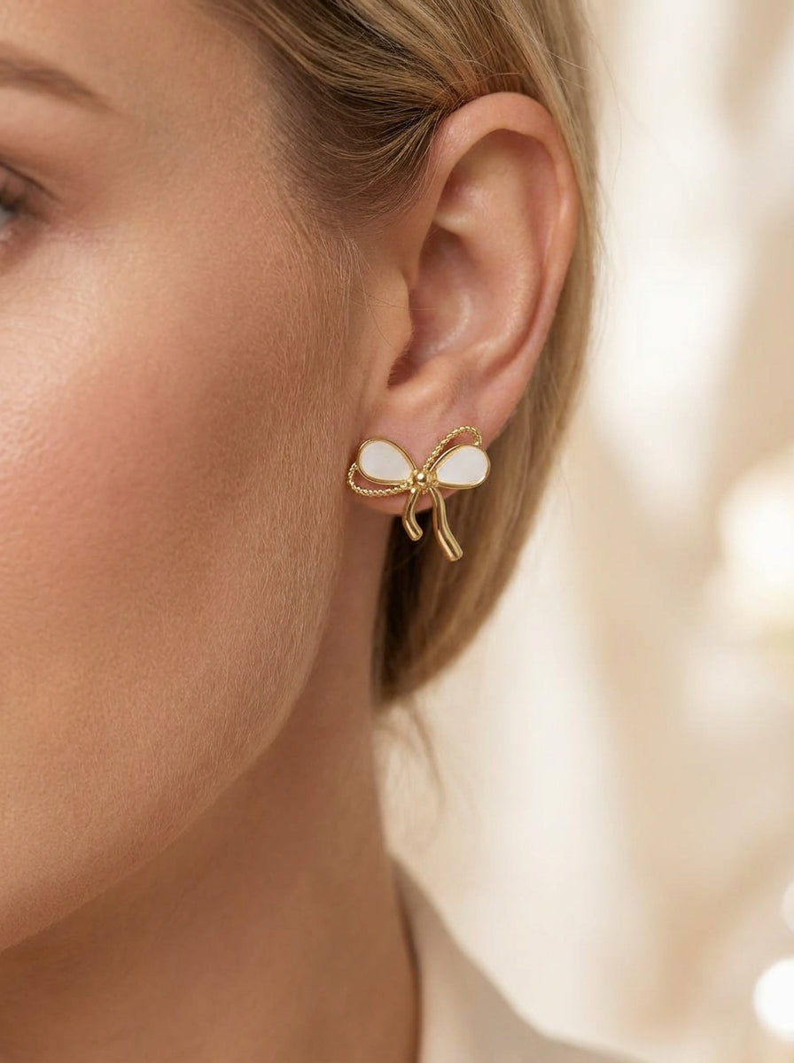    Gold Butterfly Earrings