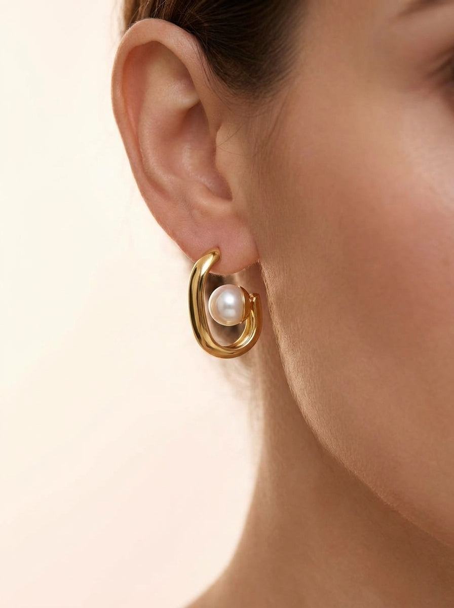       Twisted Hoop Earrings